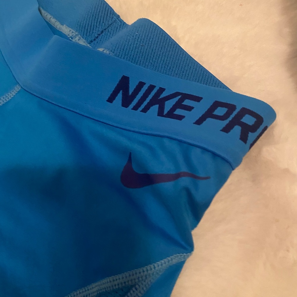 Blue Nike Pro Shorts